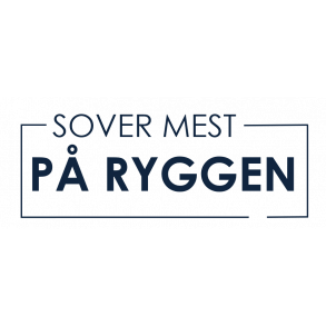 Sover mest på ryggen